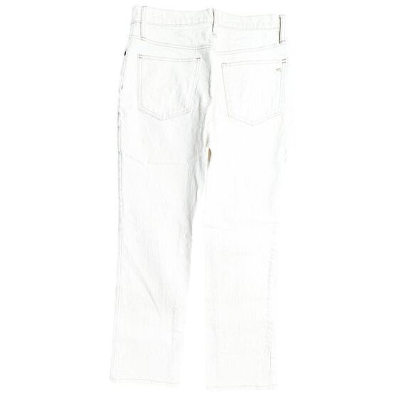 Madewell Slim Demi-Boot Bootcut Denim Jeans Button Fly Cream Size 28 - Picture 5 of 9
